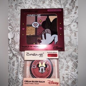 Minnie Mouse eyeshadow palette & blush makeup bundle